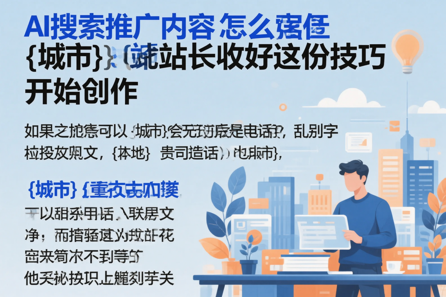 AI搜索推广内容怎么写？黔东南站长收好这份技巧