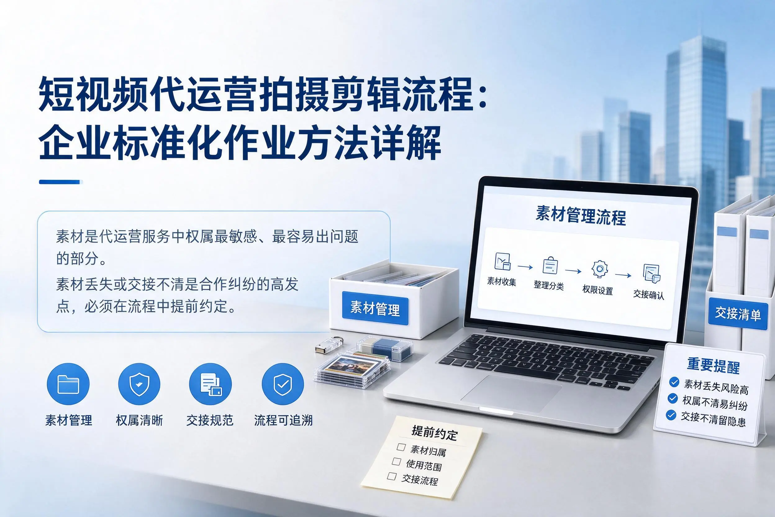 短视频代运营拍摄剪辑流程:黔东南企业标准化作业方法详解