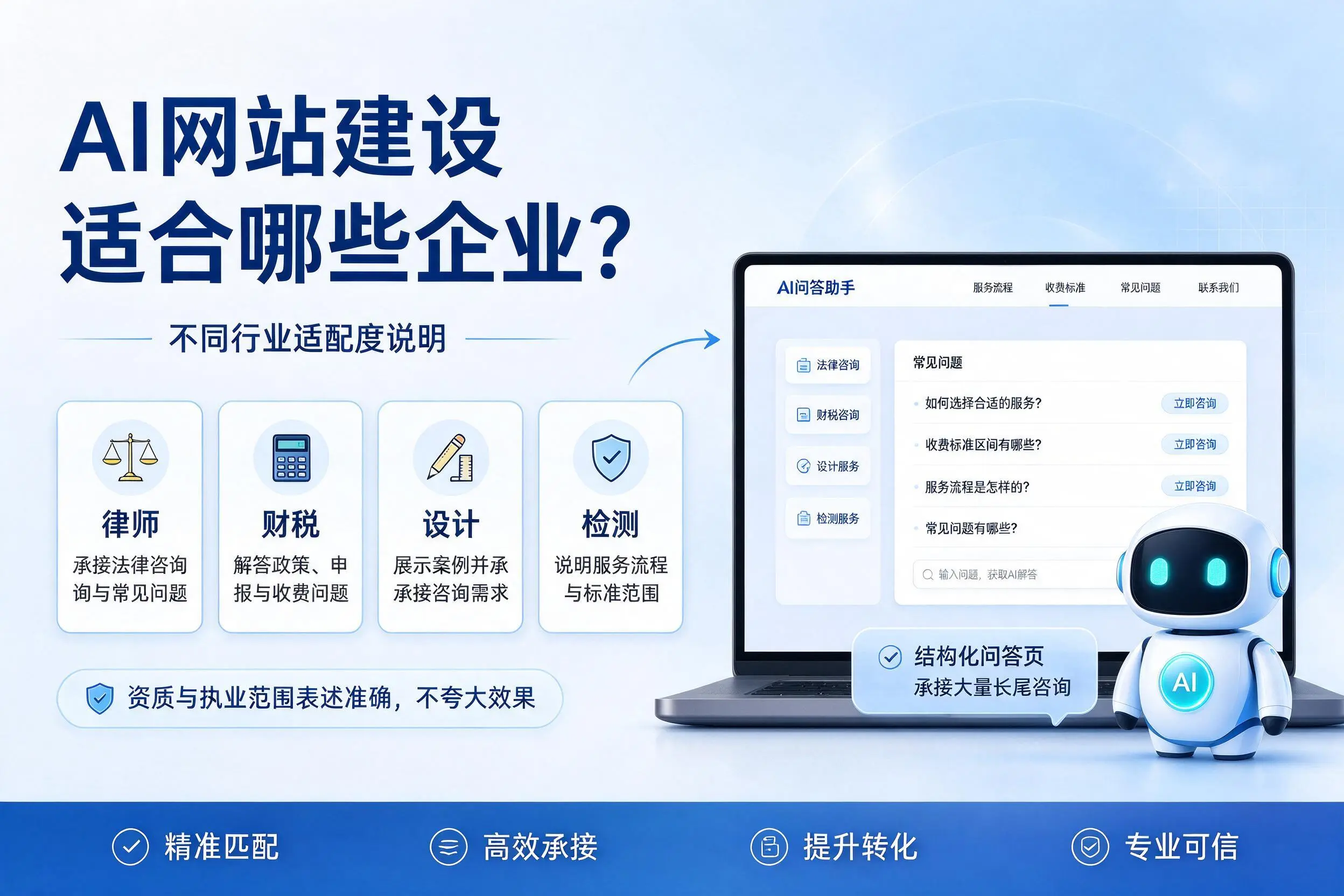 AI网站建设适合哪些企业?黔东南不同行业适配度说明